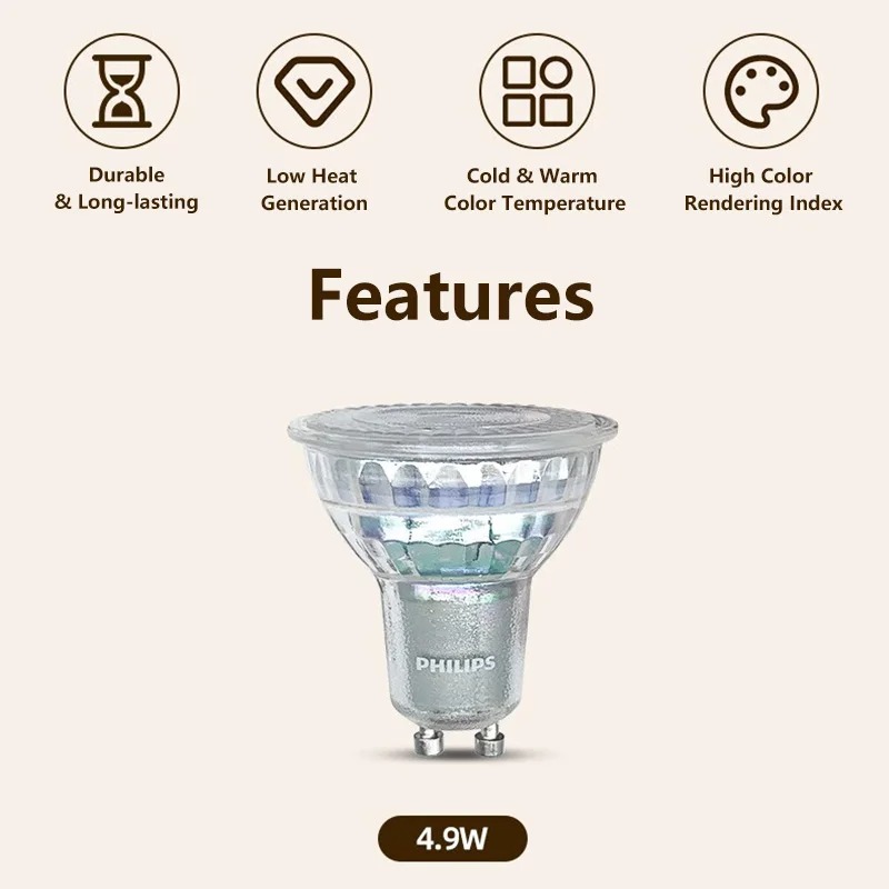 Philips LED GU10 PAR16 – podst – Philips Bulb Led Classic recenzja i cena
