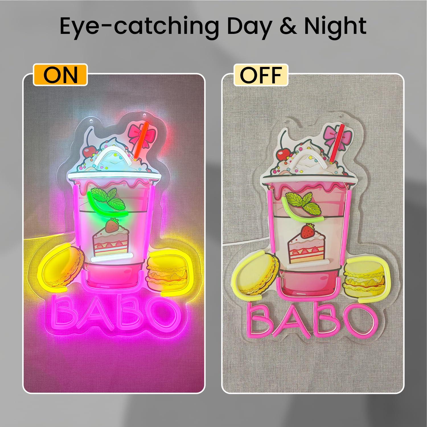 Neonowa tablica z motywem boba – Up Lighting Decor recenzja i cena